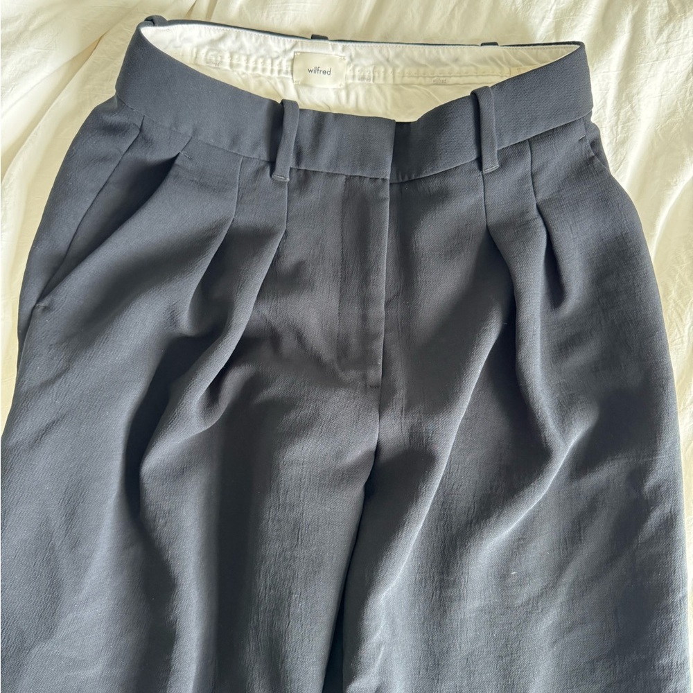 Aritzia pleated black trousers (Wilfred)
